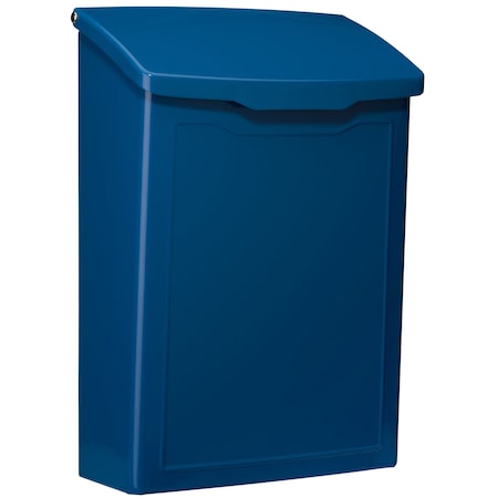 Architectural Mailboxes Mailbox, Blue, Wall Mount, Small 2681BE